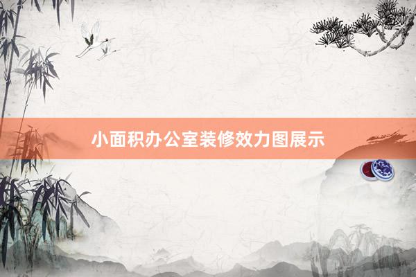 小面积办公室装修效力图展示